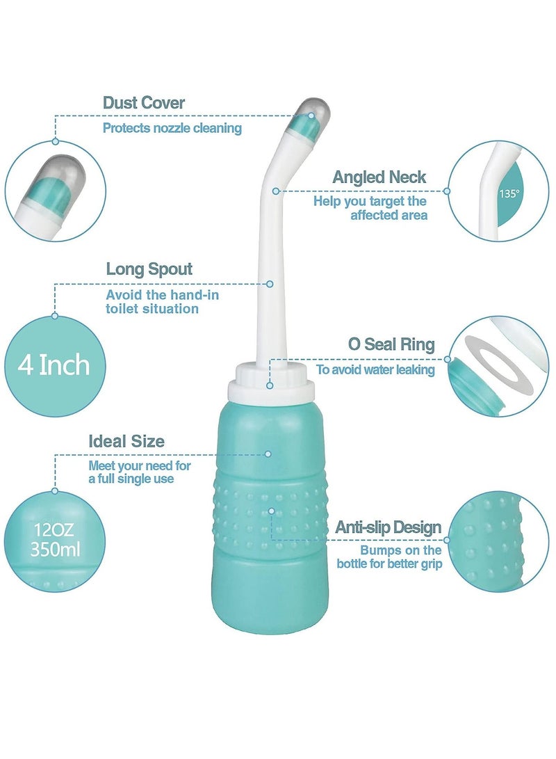 Peri Bottle Travel Shattaf, Portable Travel Bidet with Carry Bag,2 Nozzle,Essentials for Postpartum Perineal Care,Hemorrhoid Treatment - Image 2