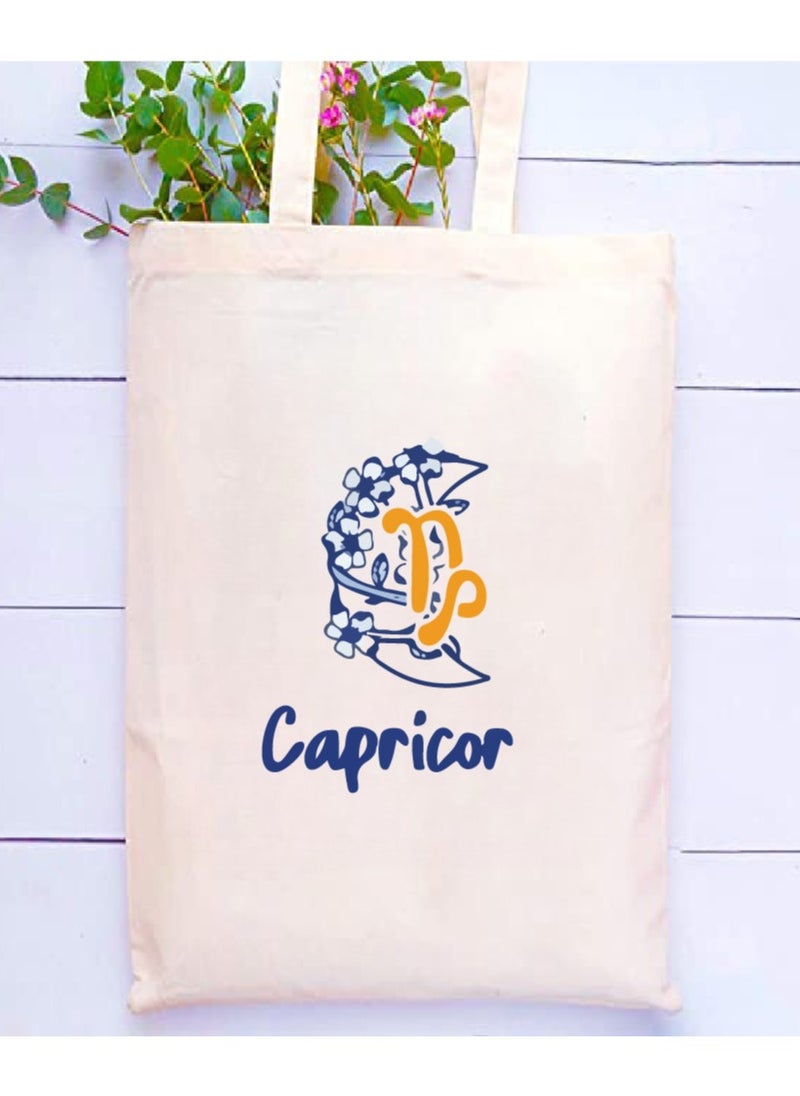 PRINTSHOP4ME - Zodiac Design Eco-Friendly Cotton Bag - Reusable Tote for Astrology Fans - Gift for Astrology Lovers - Perfect for Shopping and Grocery Bags - Tote Bags for Women - Image 1