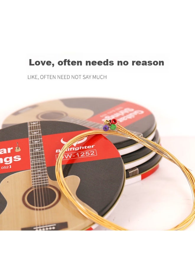 Bullfighter Guitar Strings, 8 Pieces Set, Folk Acoustic Guitar Phosphor Bronze Anti-rust Strings, 1150 - Image 4