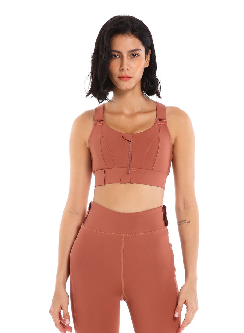 Loquat Women Quick Dry Breathable Sports Bra Red - Image 1