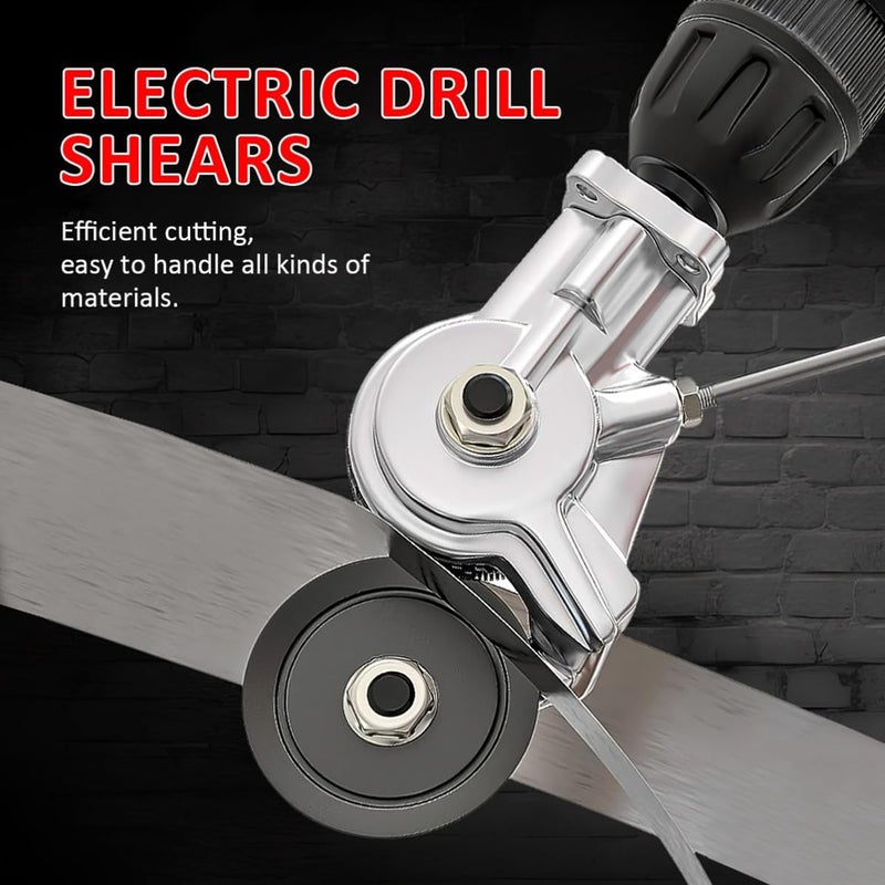 Electric Drill Metal Shears Attachment Nibbler Cutter with High Efficiency Cutting and Lightweight Nickel-chromium Alloy Steel Adapter for Sheet Metal Cutting in DIY and Industrial - Image 3