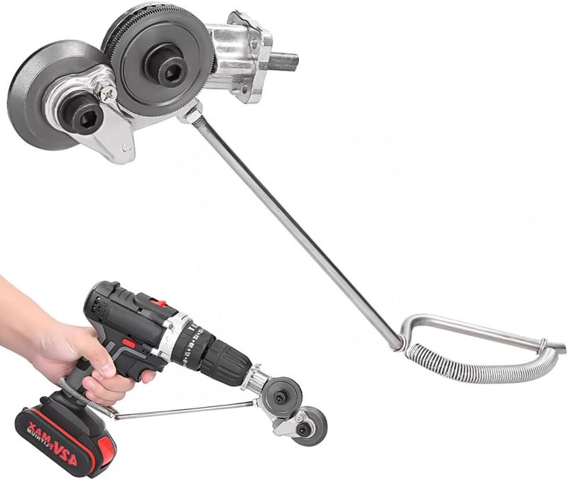 Electric Drill Metal Shears Attachment Nibbler Cutter with High Efficiency Cutting and Lightweight Nickel-chromium Alloy Steel Adapter for Sheet Metal Cutting in DIY and Industrial - Image 1