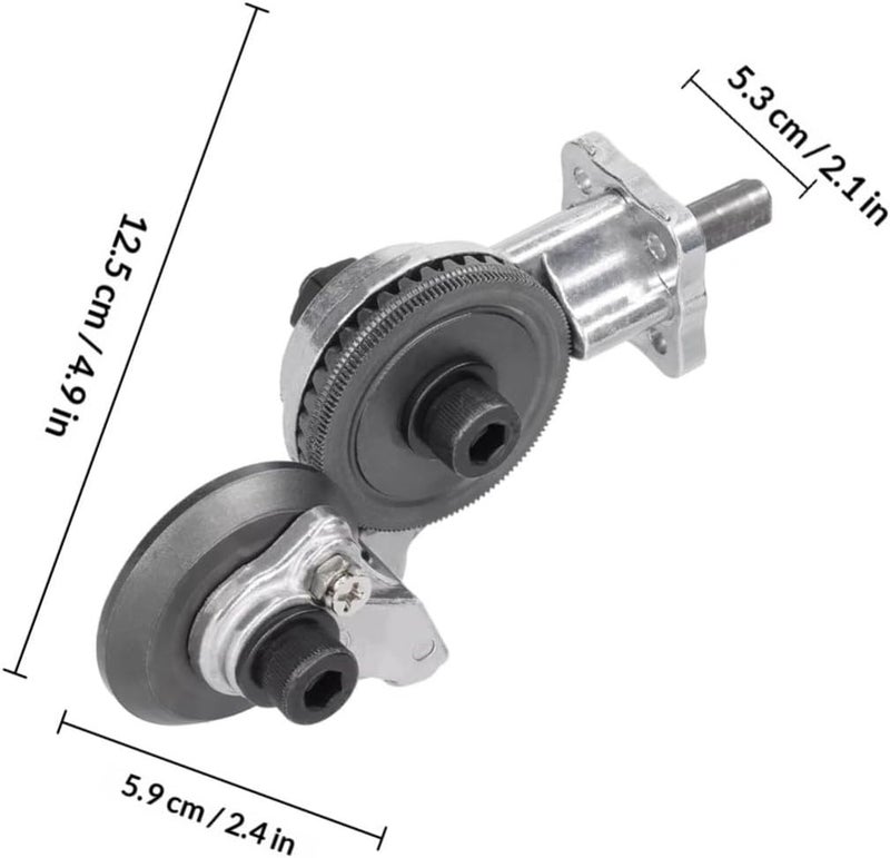Electric Drill Metal Shears Attachment Nibbler Cutter with High Efficiency Cutting and Lightweight Nickel-chromium Alloy Steel Adapter for Sheet Metal Cutting in DIY and Industrial - Image 2