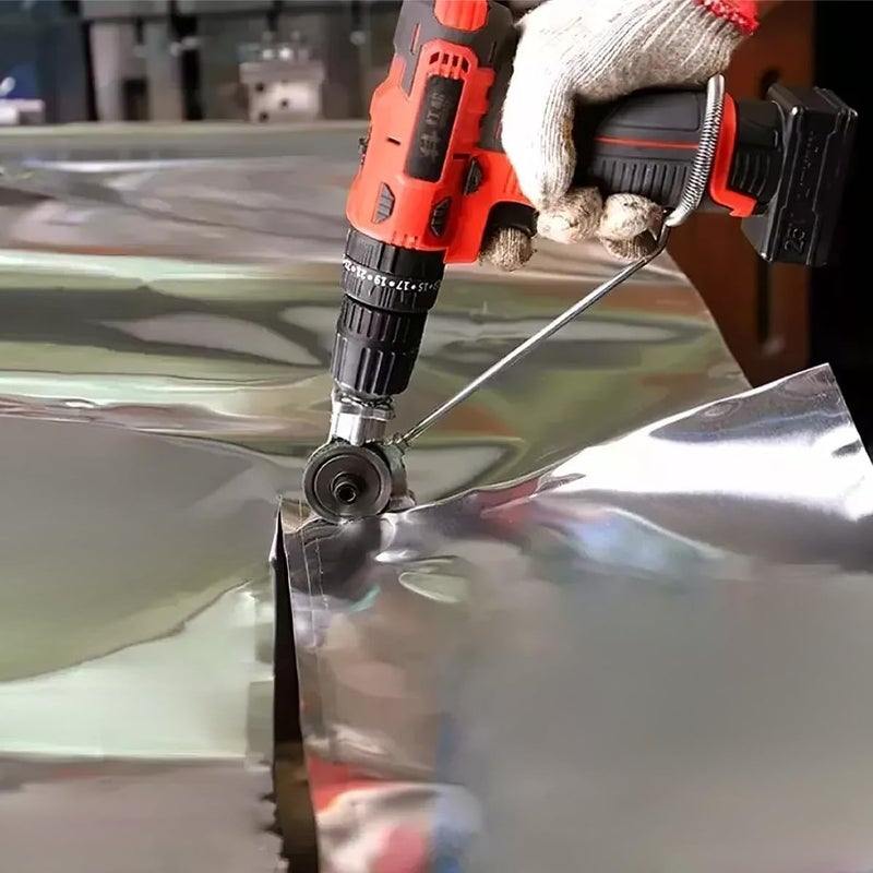 Electric Drill Metal Shears Attachment Nibbler Cutter with High Efficiency Cutting and Lightweight Nickel-chromium Alloy Steel Adapter for Sheet Metal Cutting in DIY and Industrial - Image 4