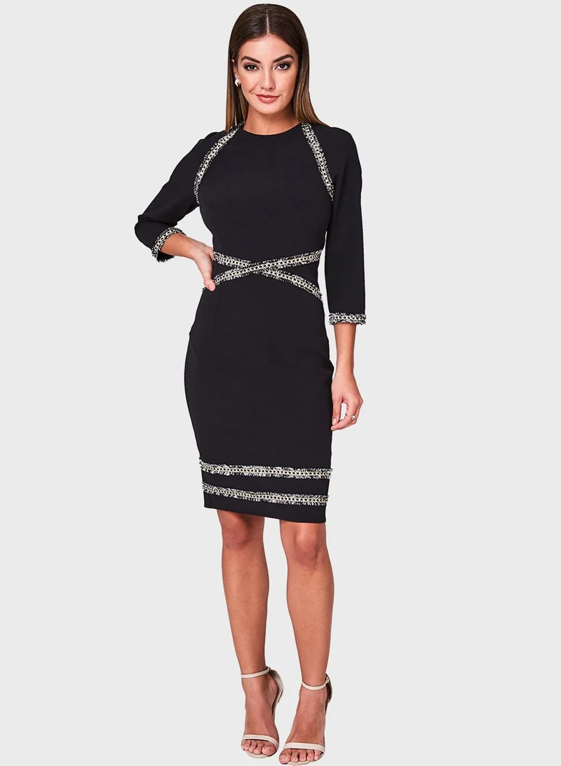 Paper Dolls Lace Trim Dress