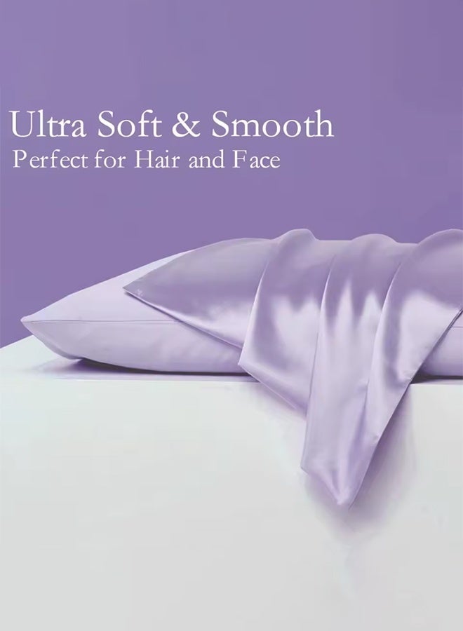 2 قطعة من مجموعة التوت الطبيعي حقيبة وسادة من الحرير زخرفية فاخرة 6 أ زخرفية غطاء وسادة غطاء صلب نمط حقيبة وسادة نقية فاخرة (أرجواني + أخضر) - Image 5