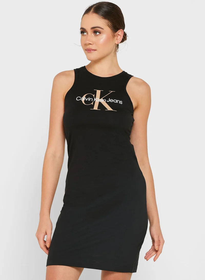 Calvin Klein Jeans Logo Bodycon Dress