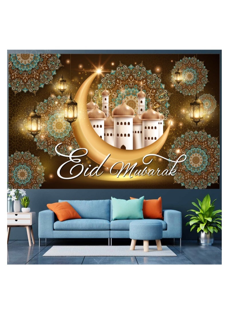 Eid Mubarak Backdrop Banner, Muslim Ramadan Banner for Eid Mubarak Indoor Decorations (70.8 x 43.3 inch) - pzsku/Z837B8904EF96434910A8Z/45/_/1735986487/69454b16-8f13-4271-9ac3-1aaa9fa8cb48