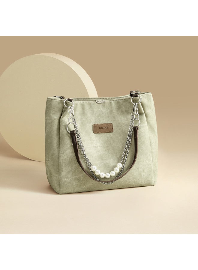 Josiny Elegant And Versatile Large Capacity Shoulder Bag For Work Commute, Fashionable Retro Tote Bag - Image 5
