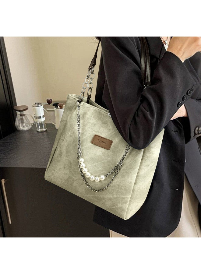 Josiny Elegant And Versatile Large Capacity Shoulder Bag For Work Commute, Fashionable Retro Tote Bag - Image 3