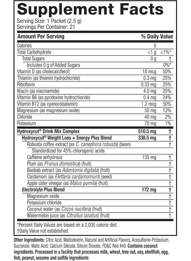 Hydroxycut Muscletech Products  Drink Mix Wild Berry Blast - Pack of 28 (S) 82962 - Image 2
