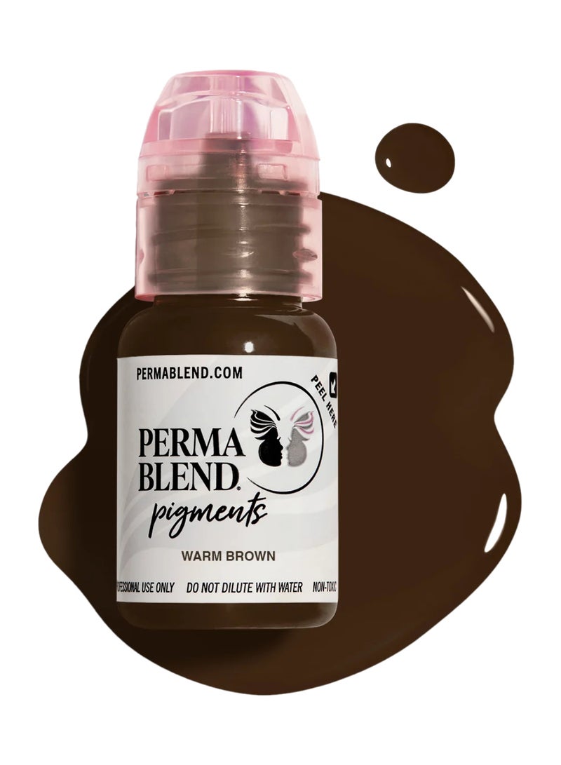 Eyebrow Pigment  Warm Brown Brow Shades 15 Ml For Eyebrows, Eyes, And Scalp Professional Cosmetic Pigment