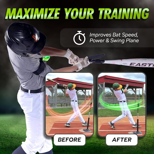 SWINGRAIL Baseball/Softball Swing Trainer Aid (2-Pack) Equipment for Batting and Hitting - Image 4