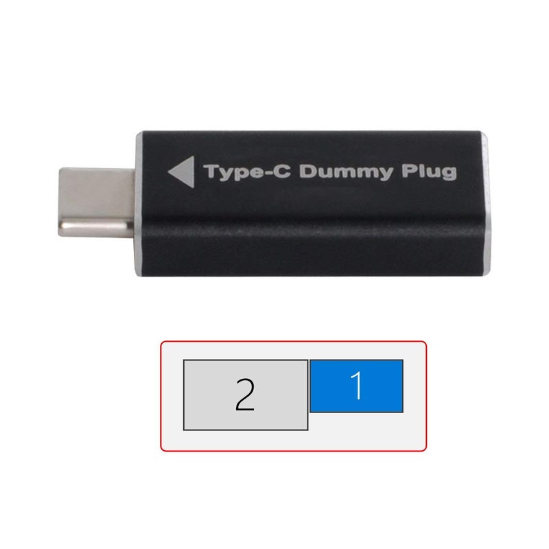cablecc CY Virtual Display Adapter USB-C Type-C DDC EDID Dummy Plug Headless Ghost Display Emulator 1920x1080p@60Hz - Image 1
