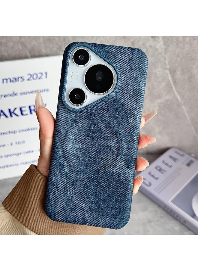 S-TOP Case For Huawei Pura 70 Pro Denim MagSafe Magnetic PC + PU Phone Case - Image 1