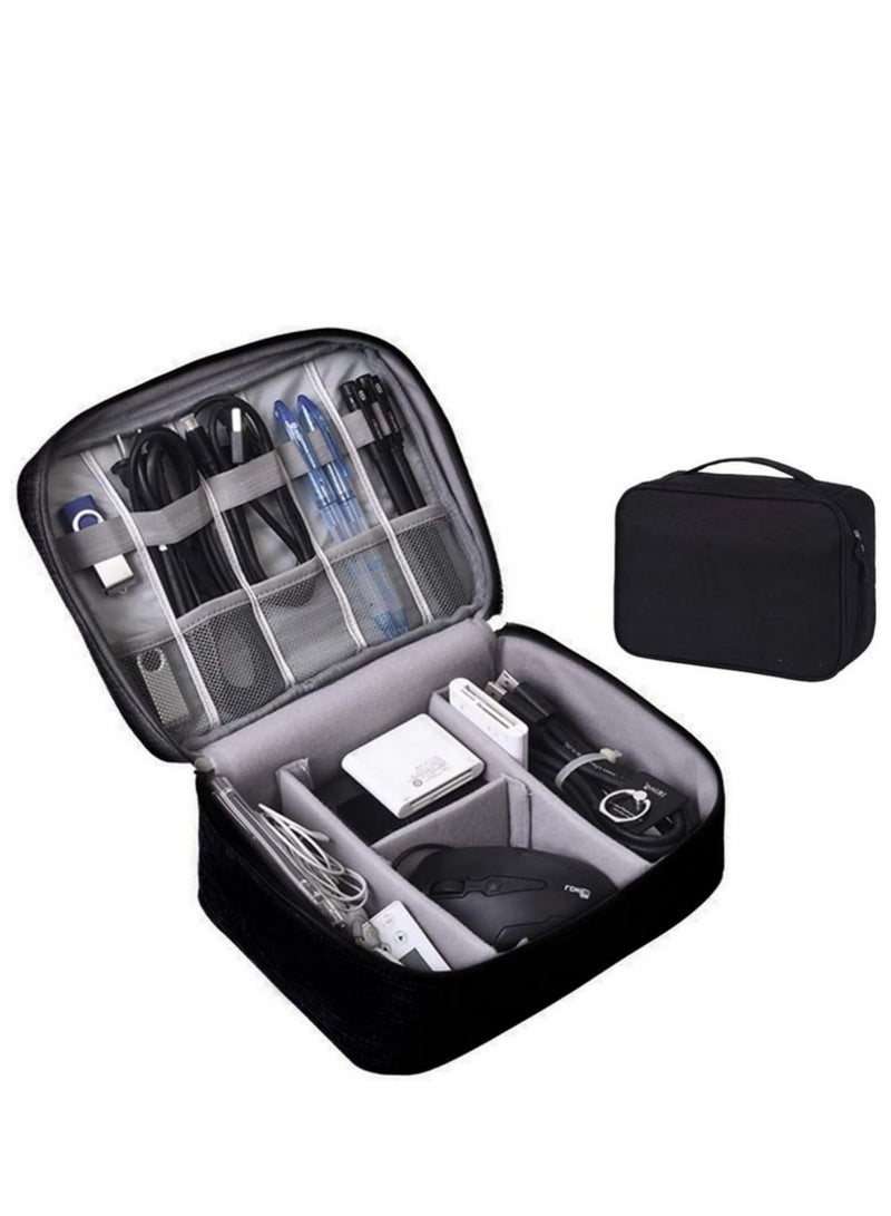 1PCS Cable Storage Bag Waterproof Digital Electronic Organizer Portable USB Data Line Charger Plug Storage Bag Travel Cable Organizer - Image 1