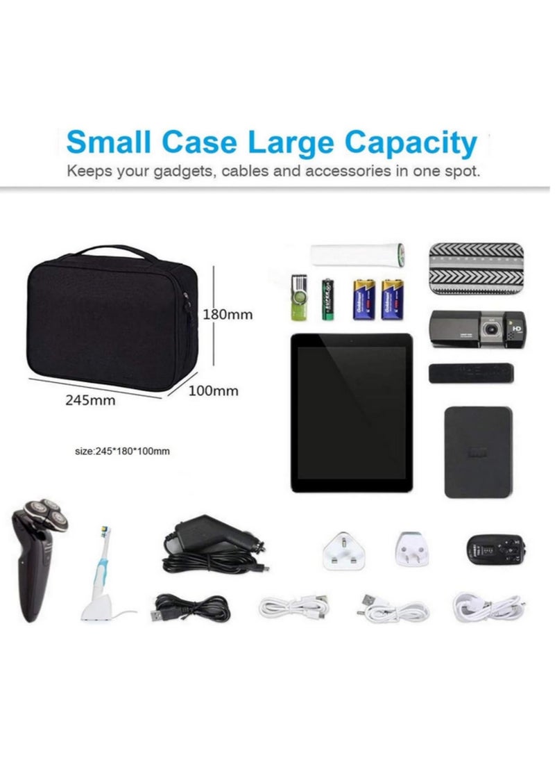 1PCS Cable Storage Bag Waterproof Digital Electronic Organizer Portable USB Data Line Charger Plug Storage Bag Travel Cable Organizer - Image 4