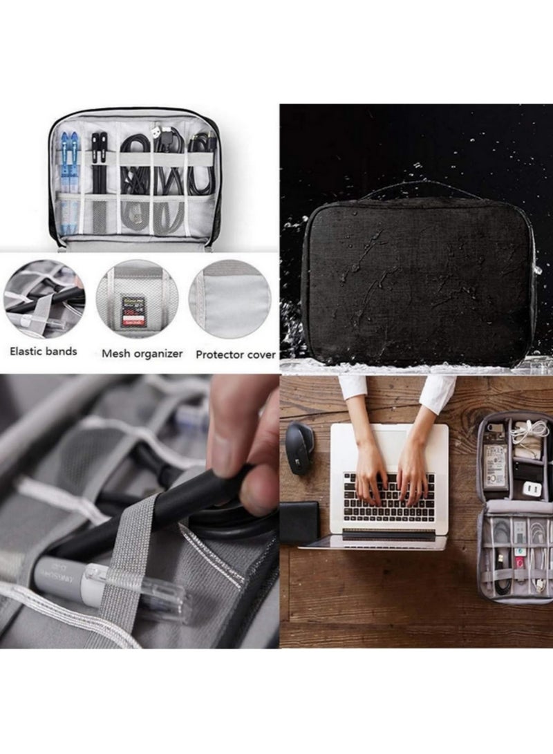 1PCS Cable Storage Bag Waterproof Digital Electronic Organizer Portable USB Data Line Charger Plug Storage Bag Travel Cable Organizer - Image 5