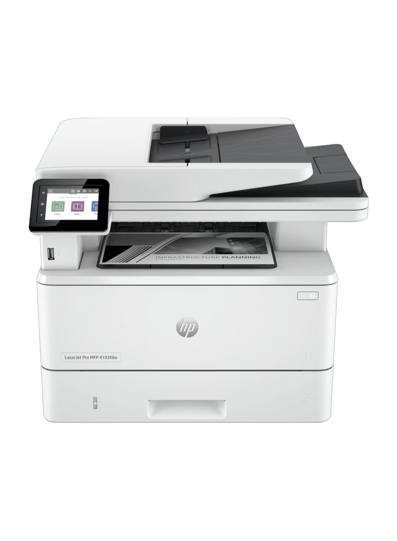 HP طابعة LaserJet Pro MFP 4103fdw - Image 2