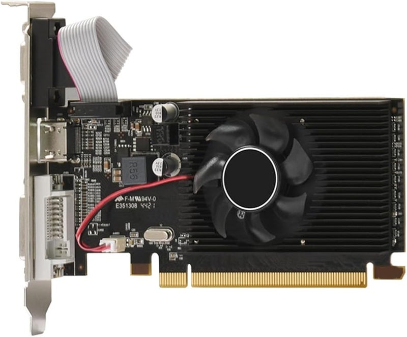 Low Profile DDR3 Desktop Graphics Card with Cooling Fan for Gaming - Image 1
