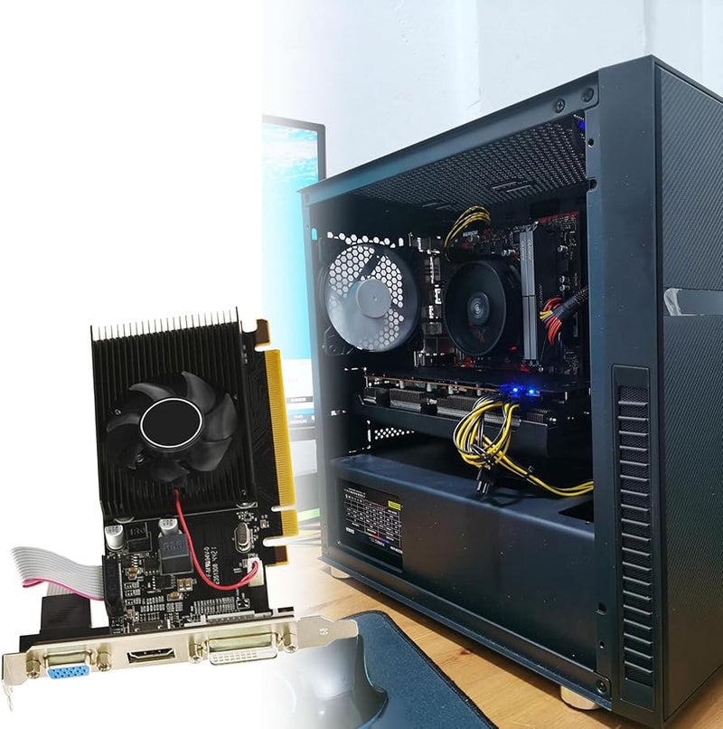 Low Profile DDR3 Desktop Graphics Card with Cooling Fan for Gaming - Image 3