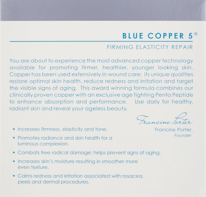 Osmotics Cosmeceuticals Blue Copper 5 Firming Elasticity Repair Anti-Aging Cream - Image 4