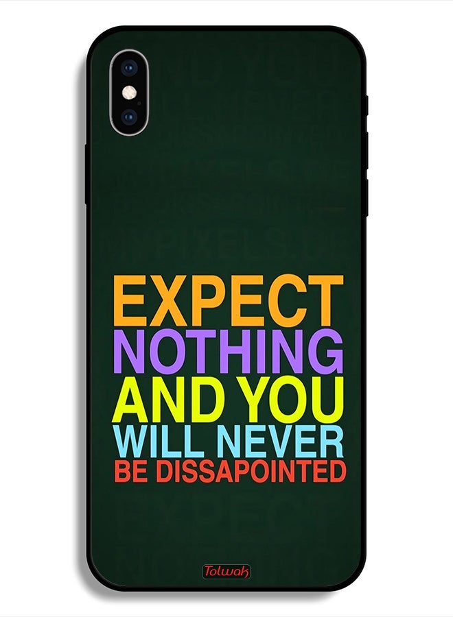 Tolwak Protective Case For Apple iPhone X Expect Nothing And You Will Never Be Disappointed - Image 1