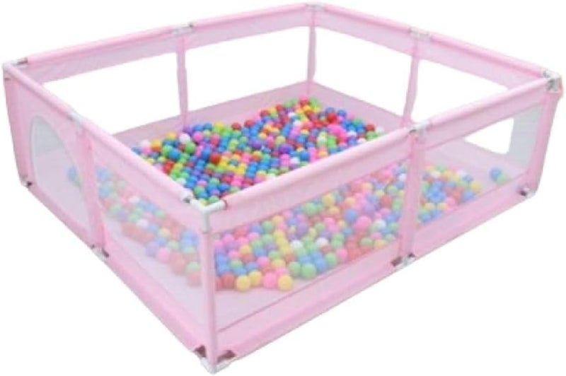 Dreeba Children's Playpen With balls and Handrails - 150 * 120 * 65 cm - BL-13-a Pink - Image 1