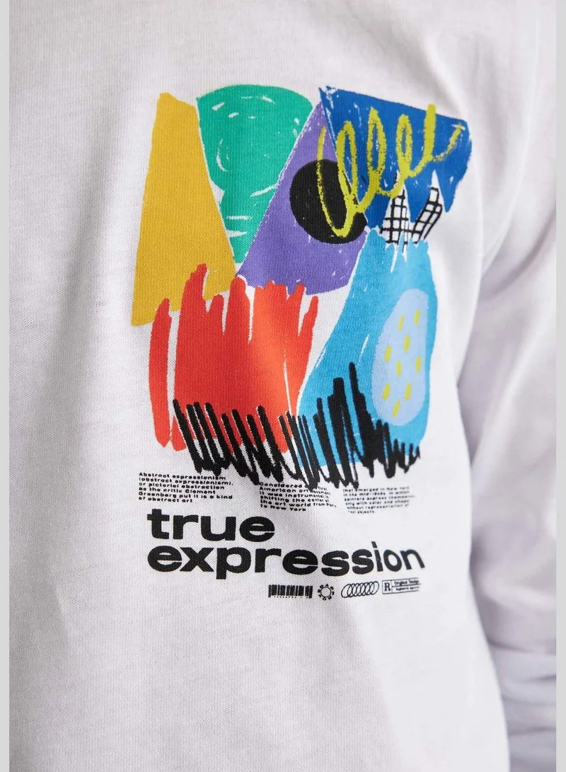DeFacto Boy Regular Fit Crew Neck Knitted Long Sleeve T-Shirt