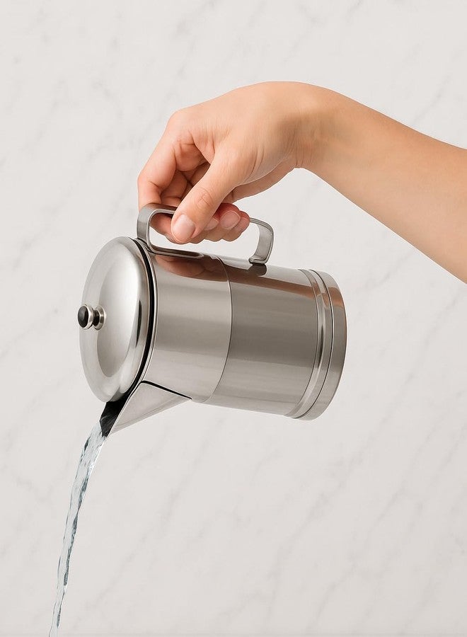 VISAXMI Stainless Steel Water Jug (2 Litre) | Water & Juice Serving Jug with Lid & Handle | Drinking Water Jug for Home, Kitchen & Dining Table | Steel Water Pitcher - Image 4
