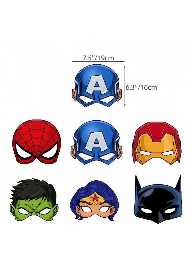 Superhero Paper Masks 12-Pack - The Ultimate Party Supply for Kids - Image 4