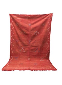 Moroccan carpet Handmade 270x180cm red, Rectangle