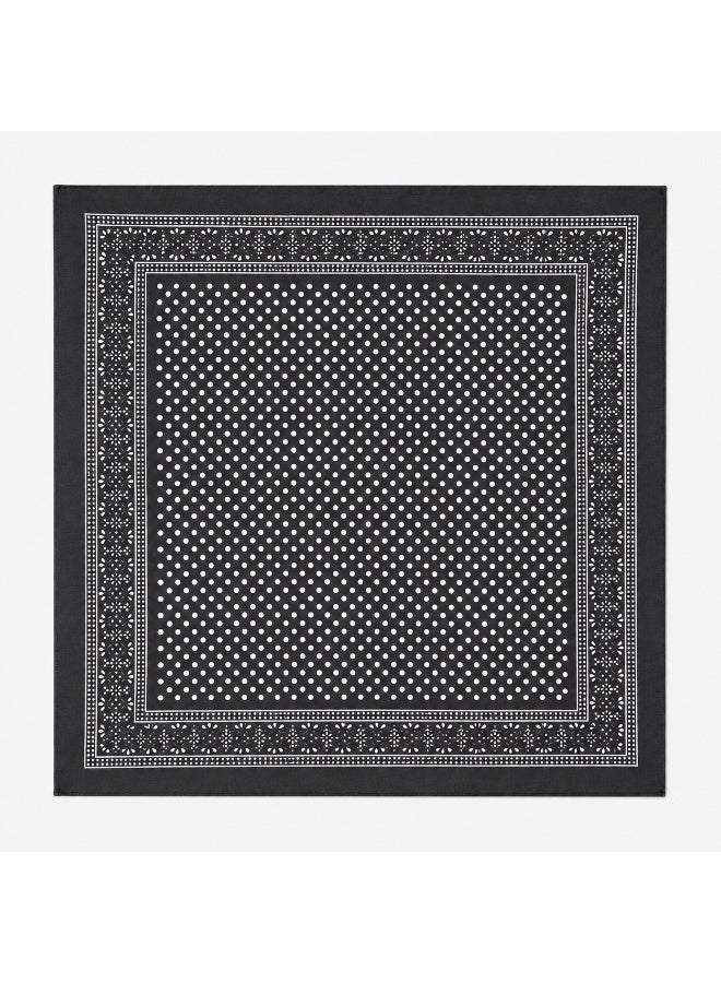 Bandana, Multipurpose Head Scarf, Neck Wrap, Face Cover, Handkerchief, Unisex, Black - Image 3