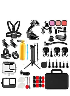 Generic GoPro Accessory Kit GoPro Hero12/11/10/10/9 Action Camera Accessories 61-in-1 Kit with Large Storage Bag  - Image 2