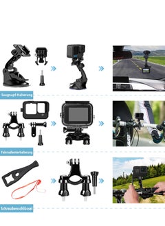 Generic GoPro Accessory Kit GoPro Hero12/11/10/10/9 Action Camera Accessories 61-in-1 Kit with Large Storage Bag  - Image 3
