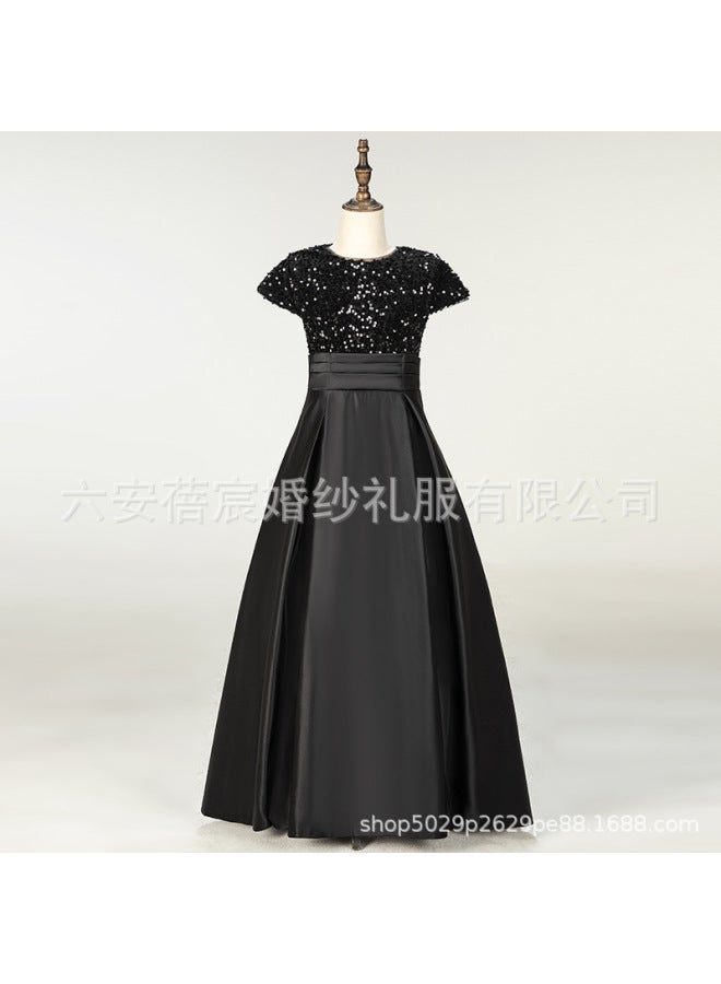 Children's Piano Performance Dress Elegant Female Princess Performance Dress Girls' Host Performance Dress