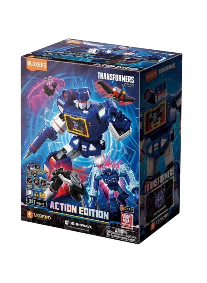 Blokees Transformers Soundwave Action Edition Model Kit | 327 PCS Collectible Buildable Robot Figure - Image 3