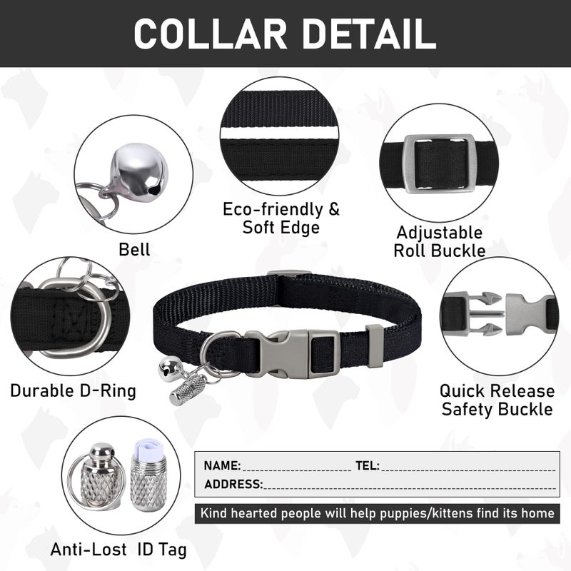 GAMUDA Small Pet Harness Collar and Leash Set, Step in No Chock No Pull Linen Fabric Soft Mesh Dog Vest Harnesses Reflective for Dogs Puppy Cats Kitten Rabbit (Green, S) - Image 5
