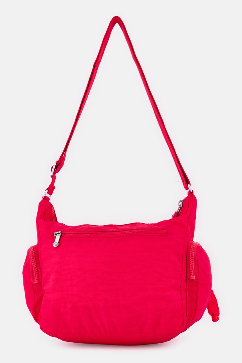 kipling Women Brand Logo Cross Body Bag, Magenta Pink - Image 2