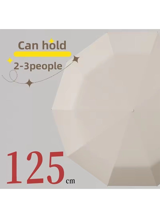 Extra Large Reinforced Wind-resistant Rain-resistant Dual-purpose UV-resistant Fully Automatic Ring-buckle Umbrella - Image 4