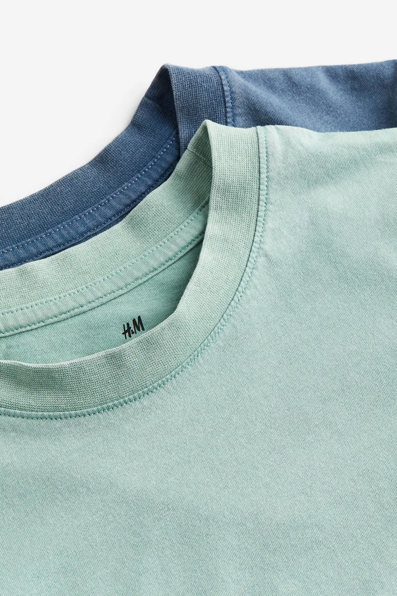 H&M 2-pack washed-look T-shirts
