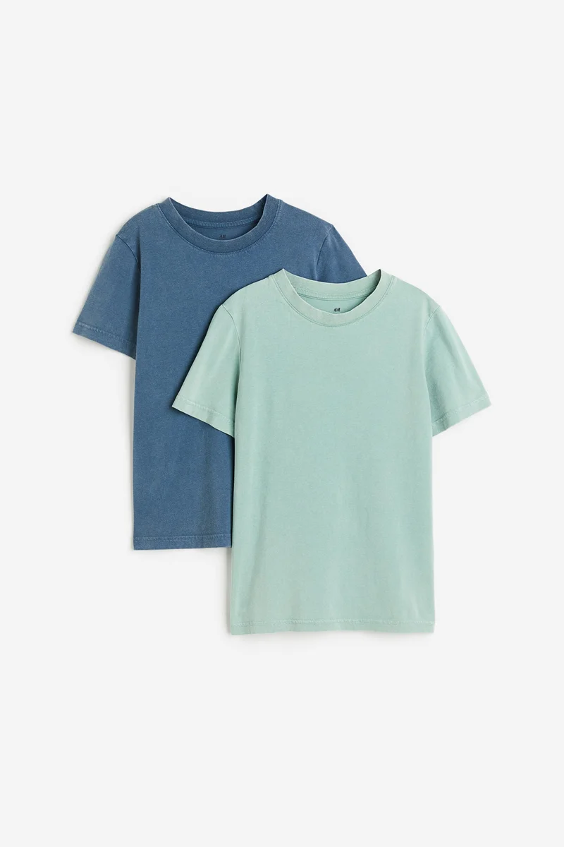 H&M 2-pack washed-look T-shirts