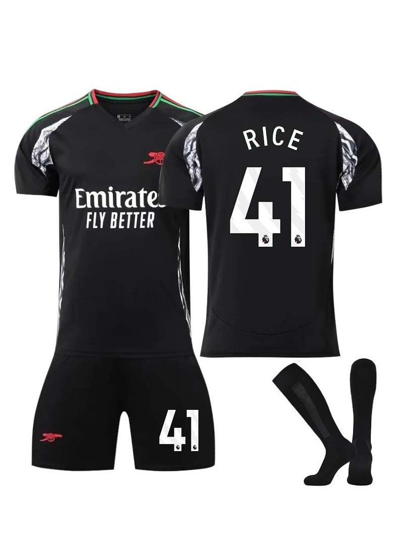 Generic - 24/25 Season Arsenal Away Football Kits RICE #41 Fans Football Jersey/Shorts Socks Gift Set Youth Sizes and Adult Size - Image 1
