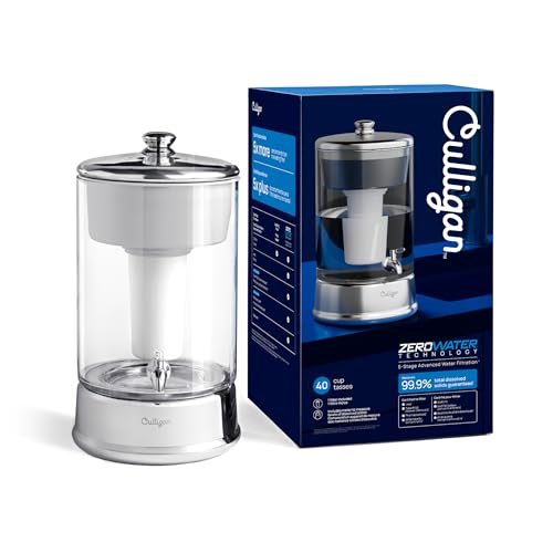 Culligan with ZeroWater Technology 40Cup Glass Water Filter Dispenser Includes 5Stage Advanced Water Filter Certified to Reduce Lead Total PFAS Forever Chemicals Fluoride and Chlorine - Image 3
