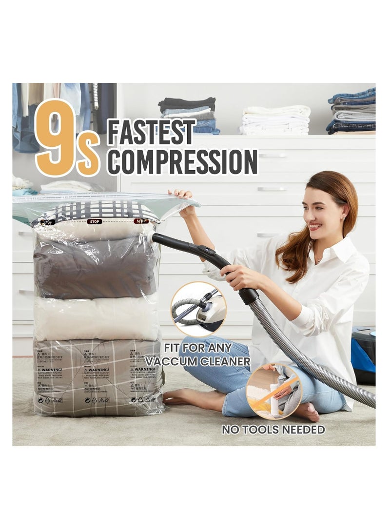 Arabest 4-Pack Reusable Vacuum Storage Bags – Space-Saving Compression Bags for Travel, Bedding, and Clothes - Image 2