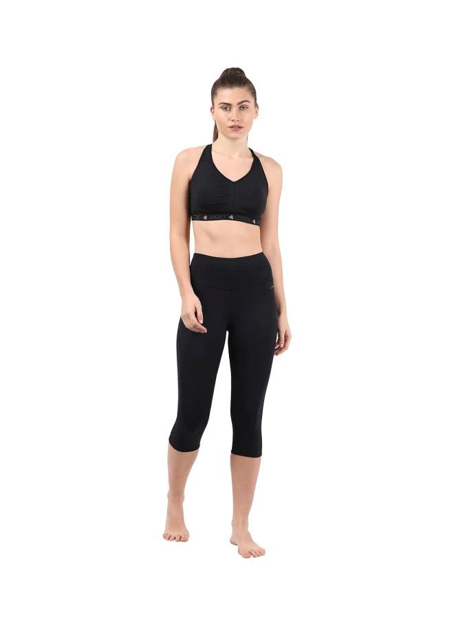 JOCKEY Jockey Women Microfiber Elastane Stretch Slim Fit Capri with Breathable Mesh and StayFresh Treatment  - Image 4