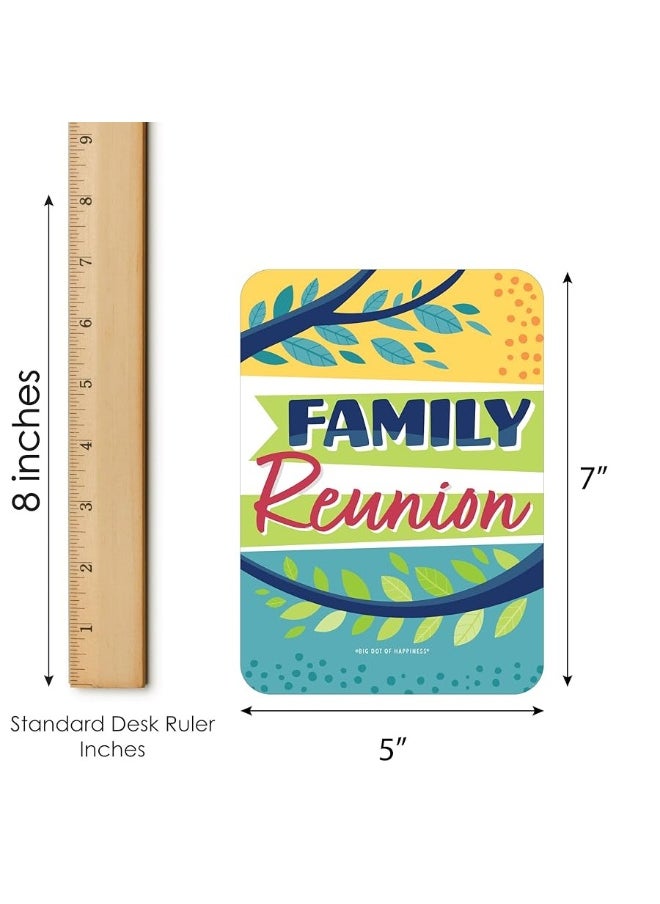 Big Dot of Happiness Big Dot of Happiness Colorful Family Reunion  Bingo Cards and Markers  Family Gathering Party Bingo Game  Set of 18  - Image 4