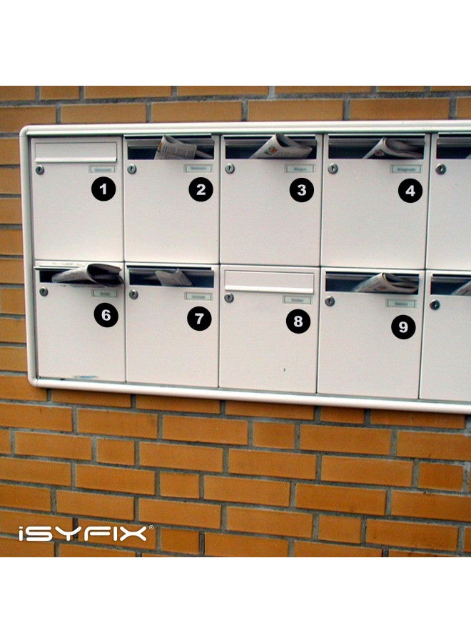 iSYFIX iSYFIX Black Consecutive Number Stickers 1 to 100, 2-inch, 1 Set Vinyl Self Adhesive Premium Decal, Ideal for Inventory, Storage, Organizing, Boxes, Bins, Toolbox, Lockers & More, Indoor/Outdoor  - Image 4