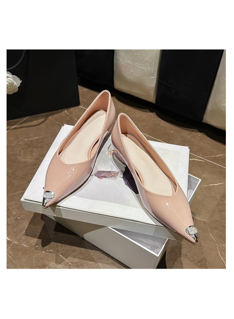 Shougu New Style Low Heel Single Shoe With Pointed Toe - Image 2