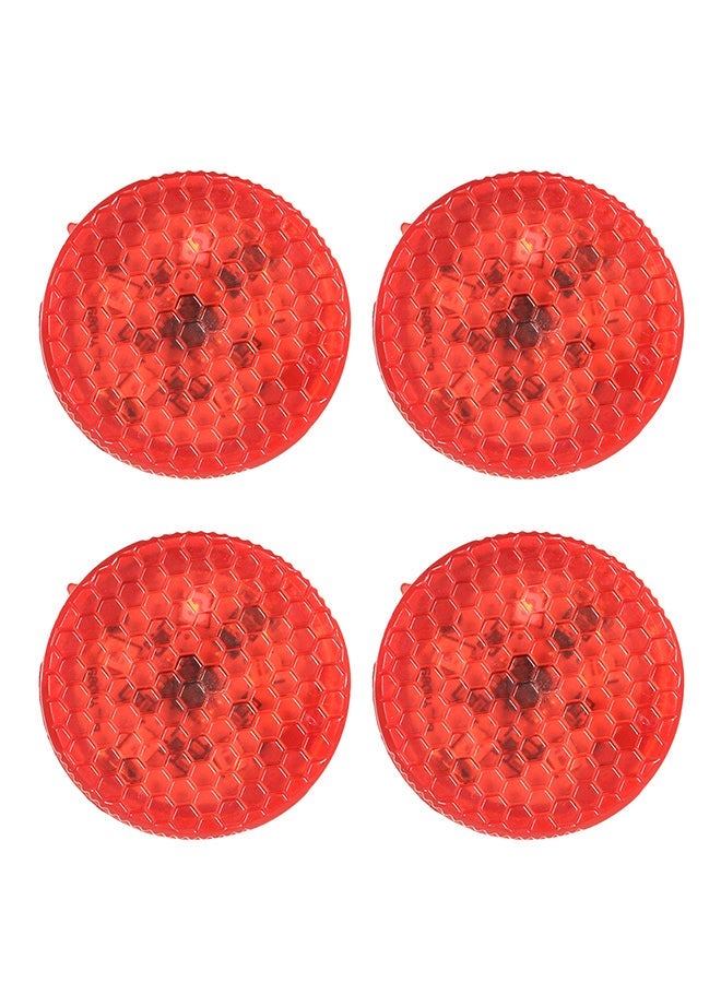 MUNTAQI 4-Piece Opened Vehicle Car Door LED Warning Light 5 LED Strobe Flicker - Image 1